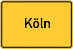 Place name sign Köln