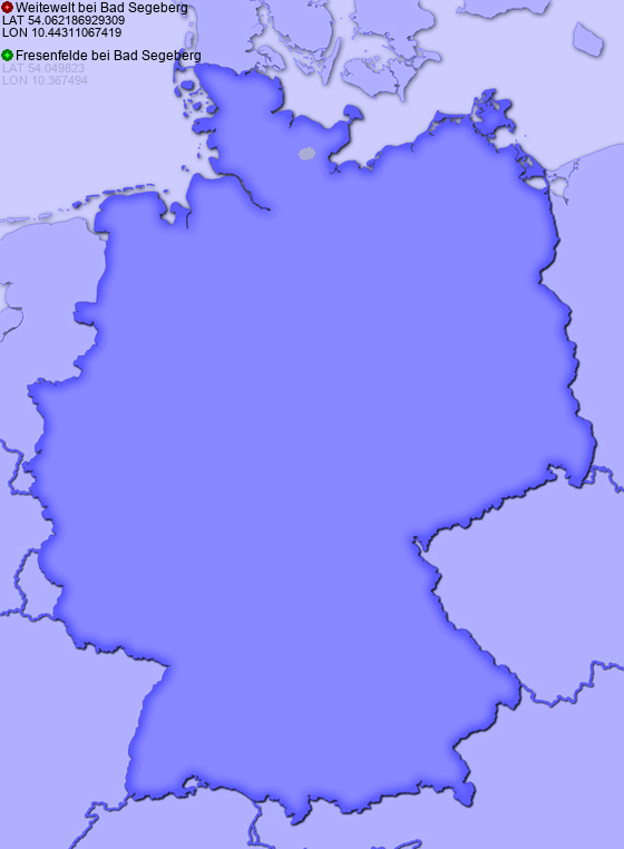 Distance from Weitewelt bei Bad Segeberg to Fresenfelde bei Bad Segeberg