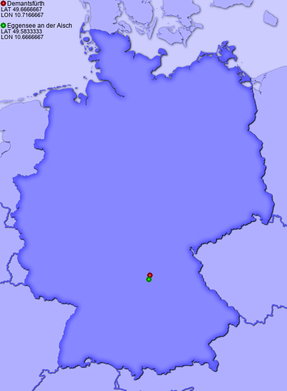 Distance from Demantsfürth to Eggensee an der Aisch