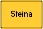 Place name sign Steina, Südharz