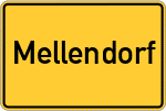 Place name sign Mellendorf, Han