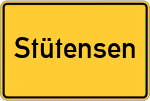 Place name sign Stütensen, Kreis Uelzen