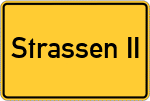 Place name sign Strassen II