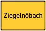 Place name sign Ziegelnöbach, Ilm
