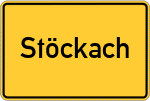 Place name sign Stöckach