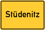 Place name sign Stüdenitz