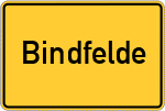 Place name sign Bindfelde
