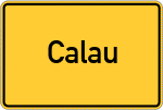 Place name sign Calau