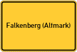 Place name sign Falkenberg (Altmark)