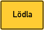 Place name sign Lödla