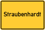 Place name sign Straubenhardt