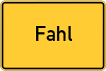 Place name sign Fahl